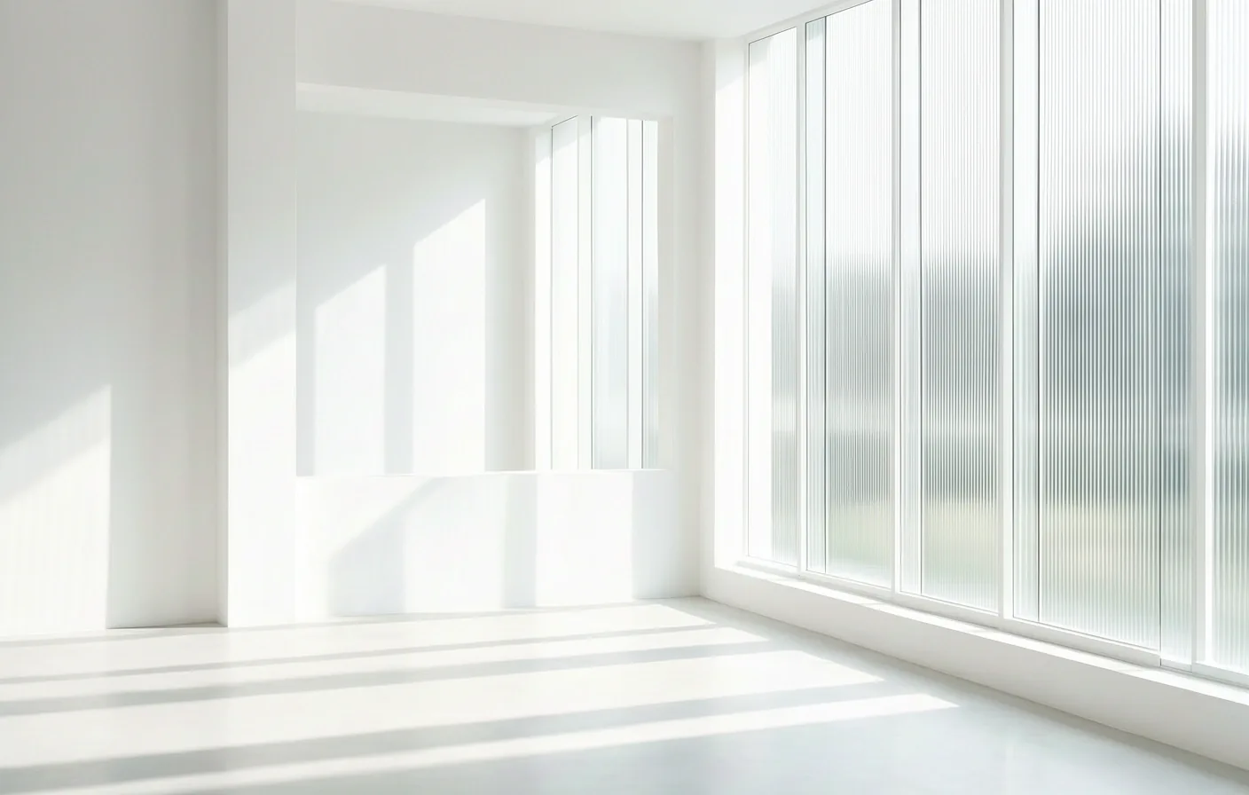 Lumière matinale et architecture épurée